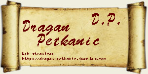 Dragan Petkanić vizit kartica